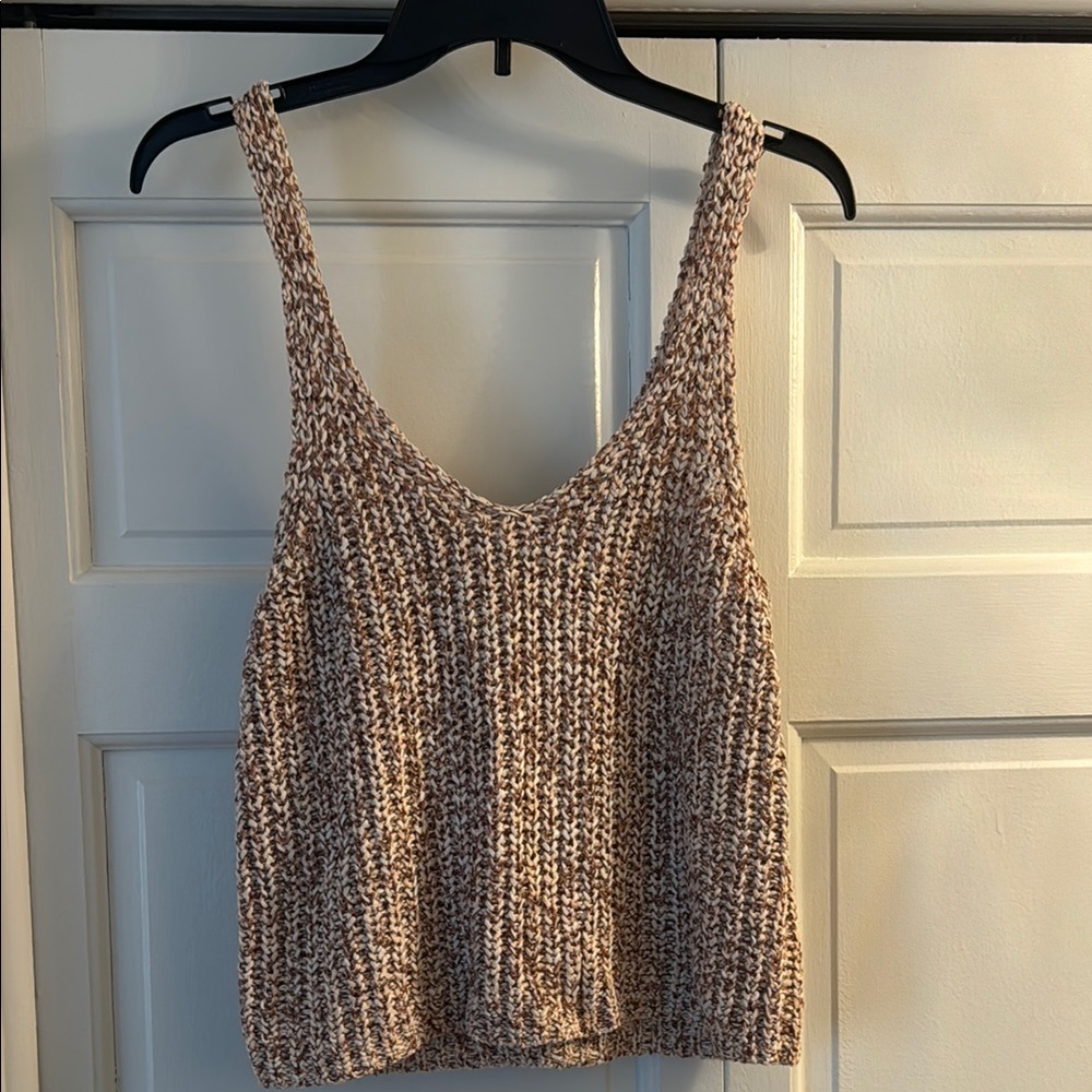 Harper Gold Smocked Sleeveless Tank Top